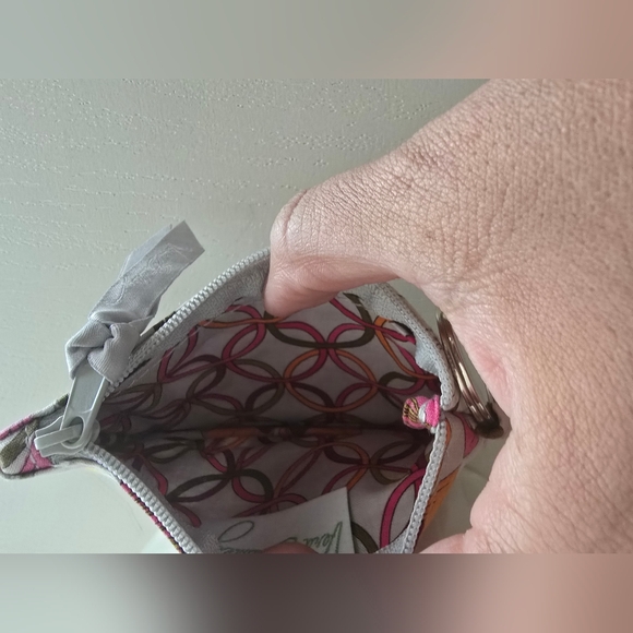 Vera Bradley Pink Floral Card Case Wristlet - Picture 6 of 6